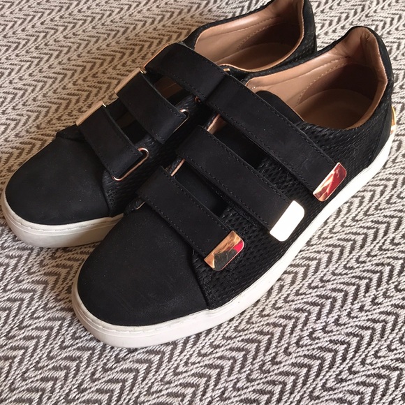 ALDO black multi strap sneakers - Picture 2 of 4